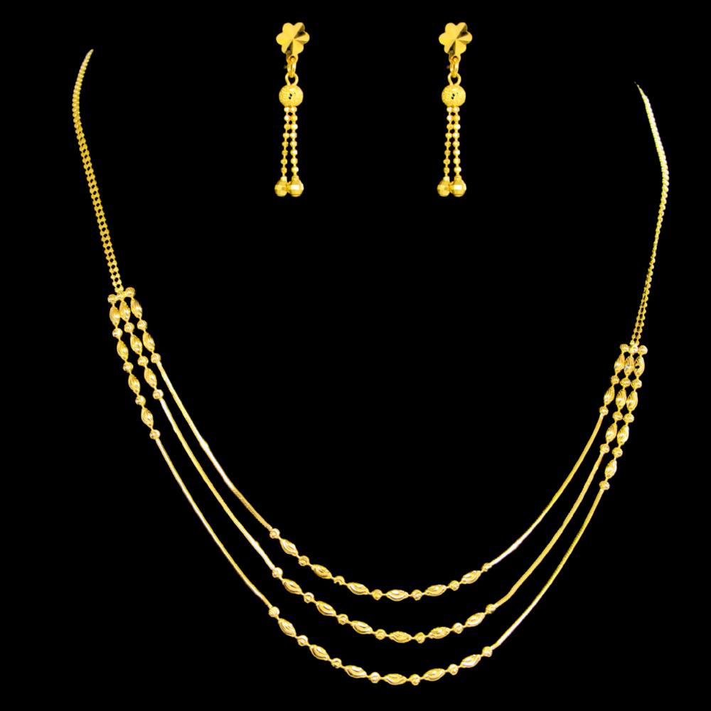 22K Gold Necklace Set